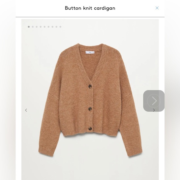 Button up Cardigan brown NWTS - Picture 4 of 9